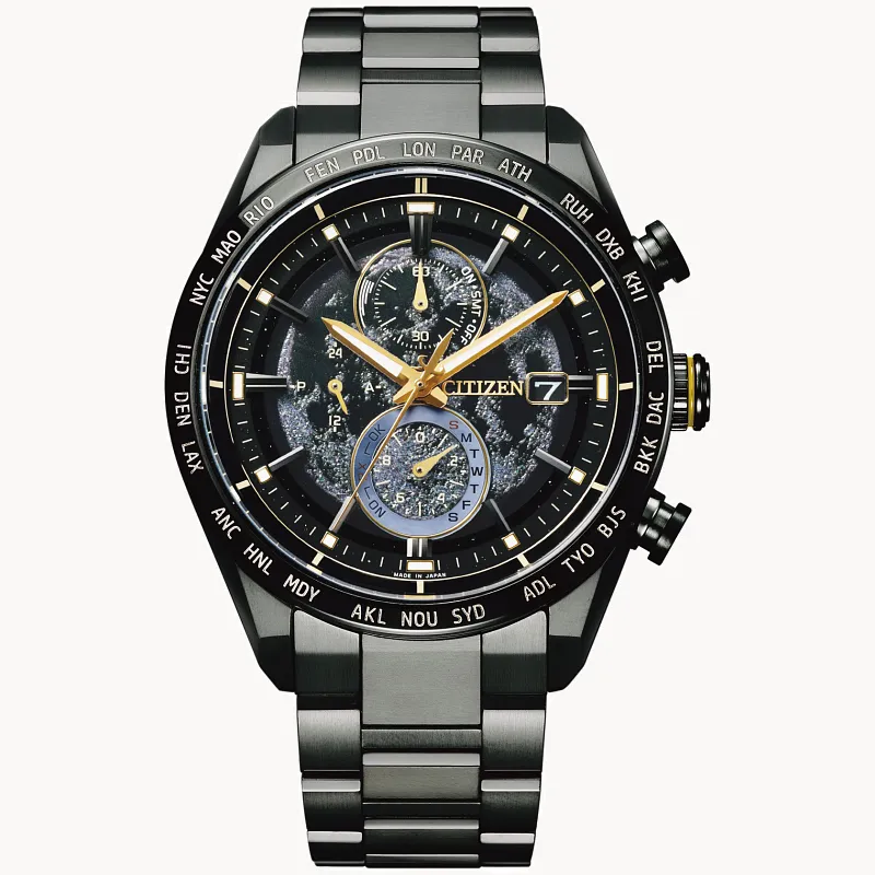 ATTESA HAKUTO-R Black Dial Super Titanium Bracelet AT8185 ATTESA HAKUTO-R Black Dial Super Titanium Bracelet AT8185